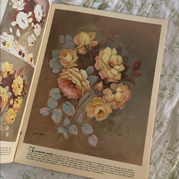 Vintage How to Paint Roses and Other Flowers Book by Lola Ades Prints - Picture 4 of 6